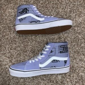 Lavender VANS Logo Sk8- Hi Vans (M6.5 W8.0)